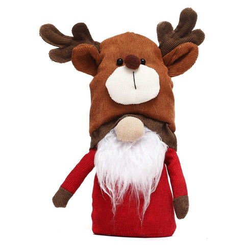 Corduroy Knitted Christmas Gnome Desktop Ornaments Plush Cute Snowman Elf Soft Doll Home Desk Craftwork Bedroom Decor