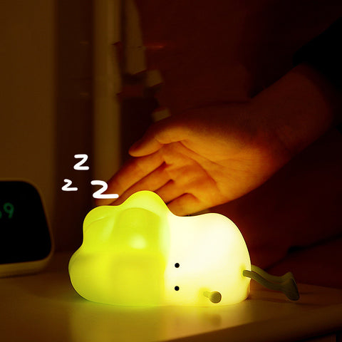 Cabbage Night Light USB Rechargeable Silicone LED Lamp For Kid Birthday Gifts Bedroom Room Decor Nightlights