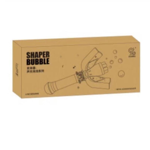 Transformer Bubble Machine Handheld Bubble Stick Automatic Music Transformer Gatling Bubble Gun Toy