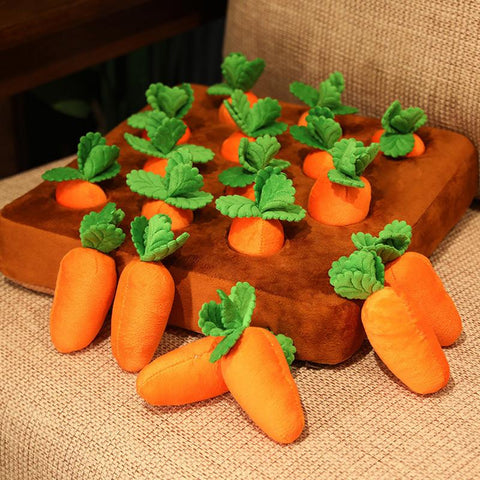 Super Soft Fabric Children Toy Dog Carrot Plush Toy Anti-slip Design For Pet Dog Cat Toy Children Early Education