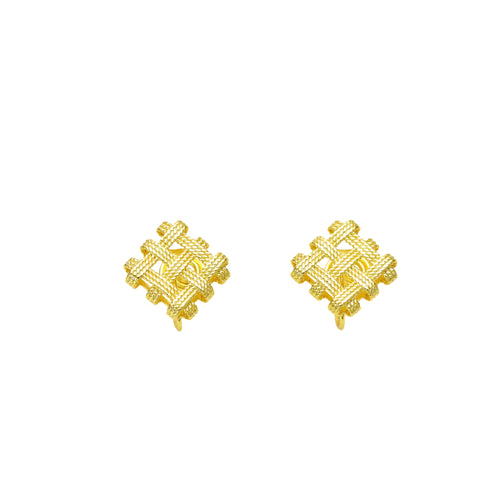 Rhombus Braided Earrings Female Mosquito Incense Dish