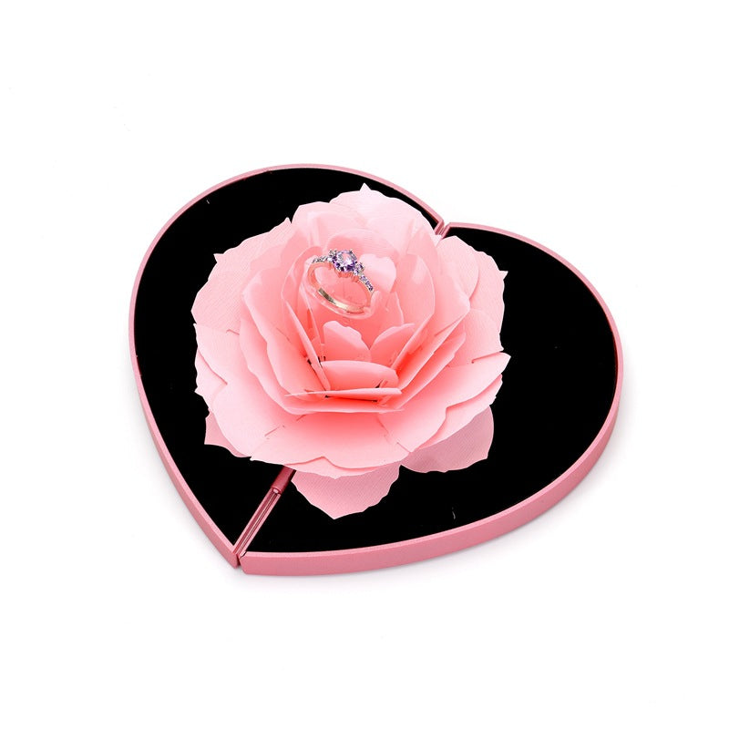 Diamond Shaped Vibrato with Rotating Rose Ring Box