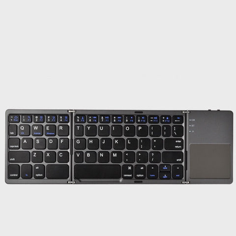 Folding Mini Keyboard Tablet Phone Computer Wireless Foldable Bluetooth Keyboard Multi-Function Button