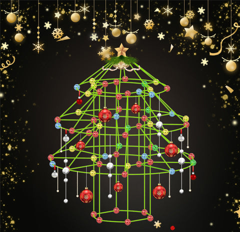 DIY Tent Inserted Beaded Christmas Tree