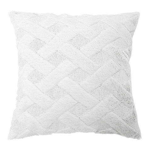 Geometric Rhombus Double-sided Three-dimensional Plush Pillowcase