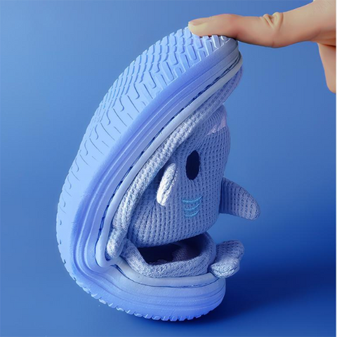 Cute Shark Slippers For Women Cartoon Thick Sole Couples House Shoes Slides