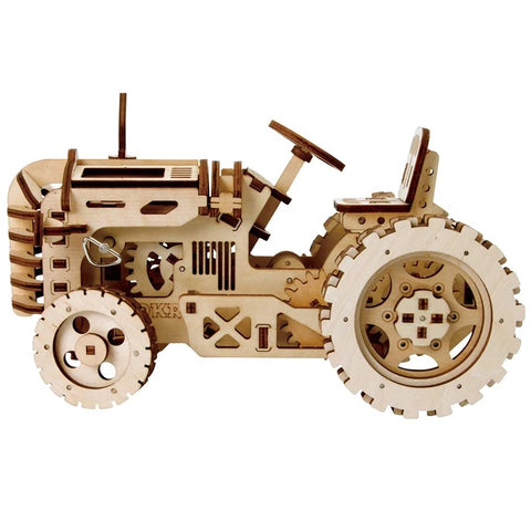 Robotime ROKR Mechanical Gear Drive Tractor DIY Model Building Kit