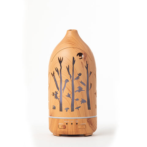 Wood Grain Humidifier Household Hollow Vase Atomizer