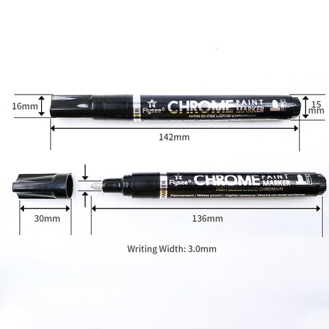 Mirror Reflective Paint Pen Chrome Plating