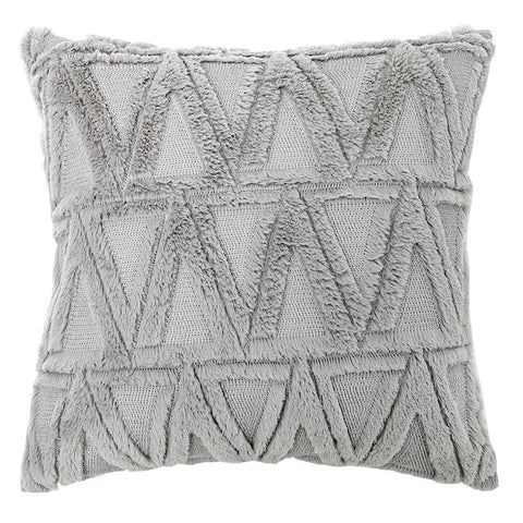 Geometric Rhombus Double-sided Three-dimensional Plush Pillowcase