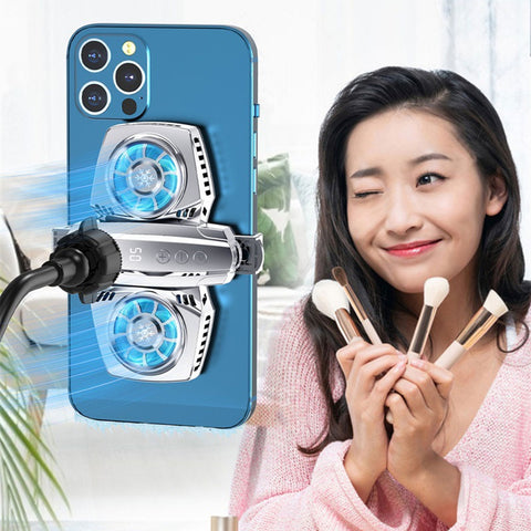 Internet Celebrity Live Broadcast Mobile Phone Radiator Temperature Control Digital Display Bracket