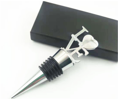 Manufacturer Sells Directly LOVE Ship Anchor Red Wine Stopper Creative Wine Stopper Zinc Alloy Bottle Stopper Fresh-keeping Stopper Christmas Gift