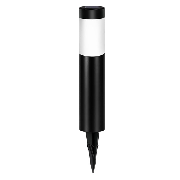 Solar Cylindrical Stainless Steel LED Ground Plug Lamp