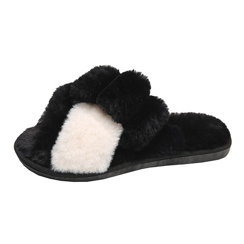 Warm Fashionable Women's Winter Home Slippers Cute Autumn Warmth Thick Plush Non-Slip Leisure Shoes Soft Bedroom Floor Slipper