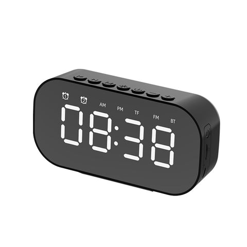 Smart Wireless Bluetooth Speaker Mirror Alarm Clock