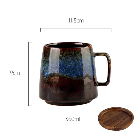 Creative Retro Ceramic Cup Office Tea Home Large-capacity Coffee