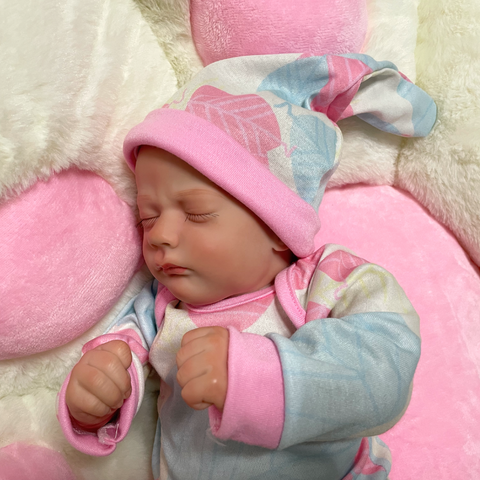 Doll 43CM 3D Painting Bebe Reborn Baby Doll Ashley Sleeping Girl So Adorable Reborn Toy Gift For Kids LOL