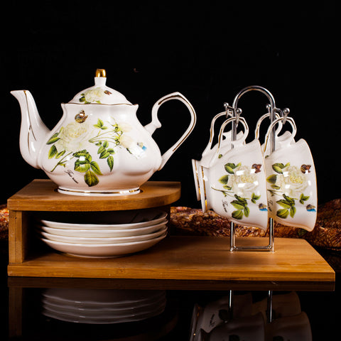 Jingdezhen Ceramic European Style Tea Set, Coffee Cup And Saucer