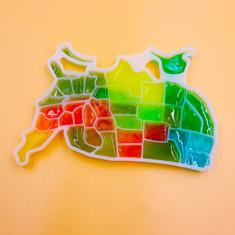 Creative Silicone American Map Ice Cube Tray Mold Cookies Chocolate Soap Baking Kitchen Tool United States Map Mold
