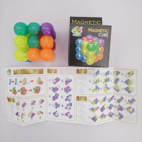 Early Childhood Assembling Magnetic Cube Building Blocks Variety Magnetic Rubik's Cube