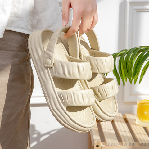 Women's Thick Sole Heightened Non-slip Breathable Slippers