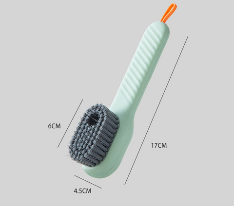 Multifunctional Soft-bristled Shoe Brush Long Handle Brush Automatic Liquid Adding Shoe Clothing Board Brush Cleaning Tool