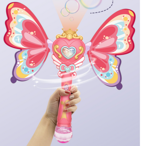 Kids Magic Wand Cute Pony Party Water Bubble Machine Gun Blower Toy Electric Magic Wedding Soap Bubble Pomperos Outdoor Toy