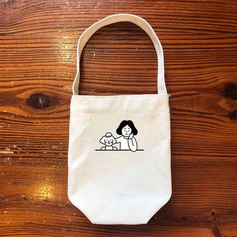 Creative Portable Milk Tea Canvas Bag Coffee Cup Cover