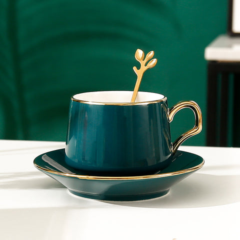 Afternoon Tea Ceramic Coffee Cup And Saucer Set