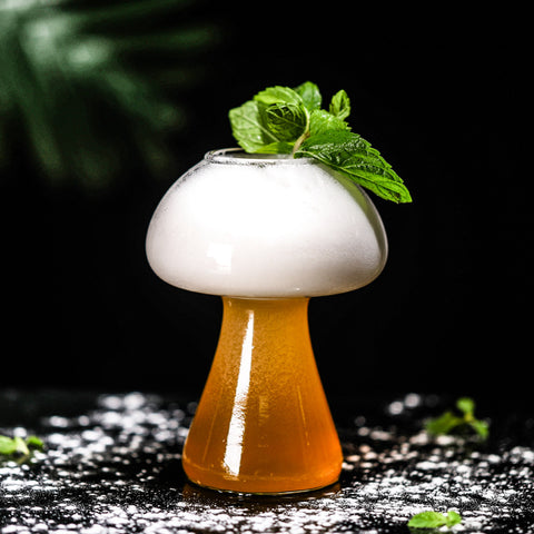 New Net Red Mushroom Cup Cocktail Glass Creative Molecular Gourmet Wine