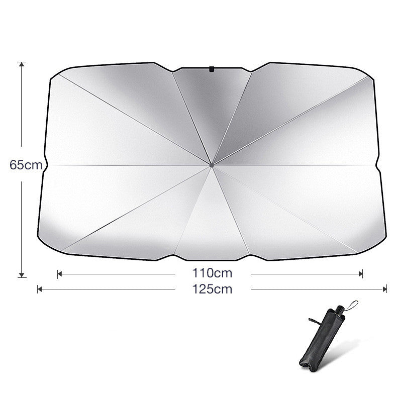 Foldable Car Windshield Sun Shade Umbrella UV Protection Heat Insulation Parasol Auto Front Window Cover Interior Protector