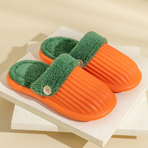 Winter Warm Shoes Fluffy Detachable Washable Slippers House Shoes For Women Men