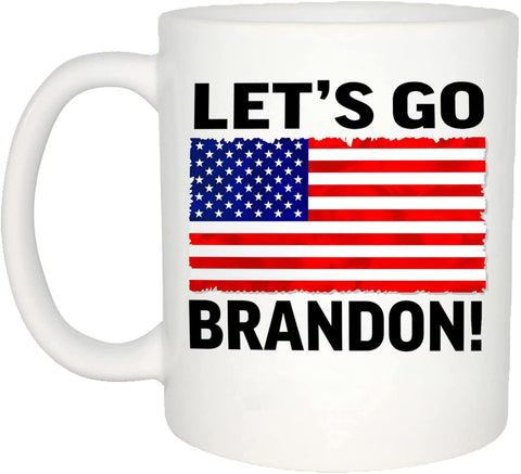Let's Go Brandon Ceramic Coffee Mark Cup Tea Water Cup English