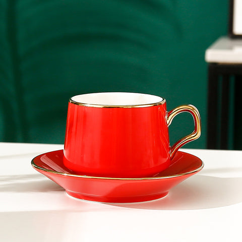 Afternoon Tea Ceramic Coffee Cup And Saucer Set