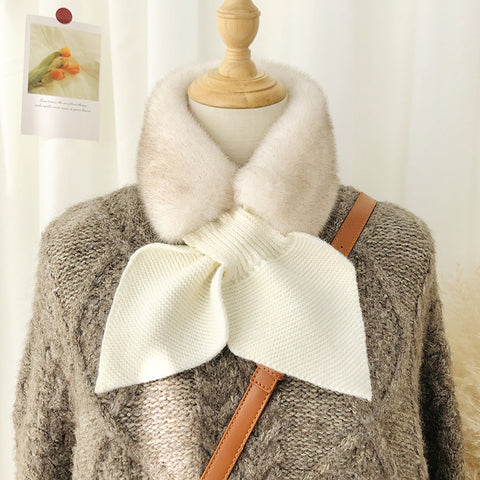 Women's Thick And Warm Plush Rabbit-like Scarf