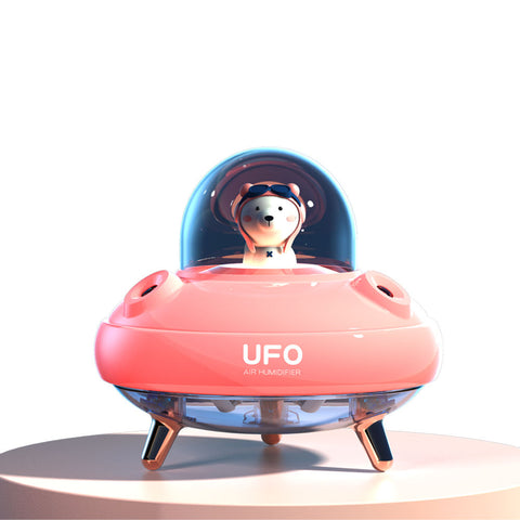 400ml Air Humidifier Cute Beer 7-colour Light Humidifier Moisturizing Double Spray Bedroom H2o Ufo Humidifier