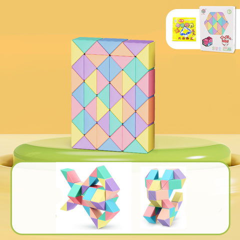 Snake Twist Cube Stress Relief Educational Toys Children Gifts Magic Snake Ruler Puzzle Folding Educational