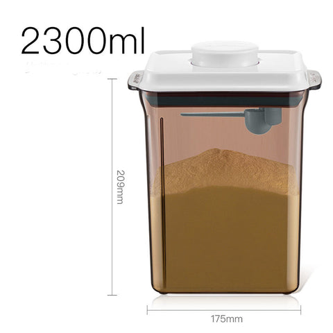 Household Simple Brown Plastic Milk Powder Box