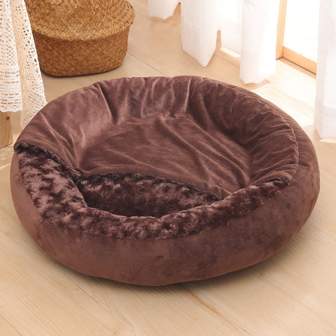 Warm Winter Semi Enclosed Kennel Round Pet