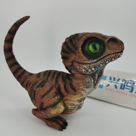 Cute Dinosaur Garden Statues Resin Velociraptor Ornament Realistic Dinosaur Statue For Garden Office Table Decor Kids Gifts