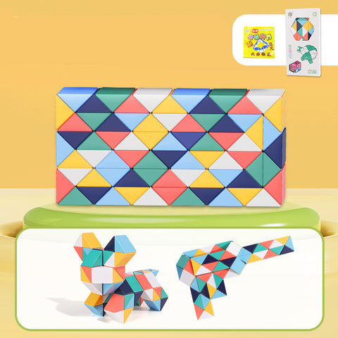 Snake Twist Cube Stress Relief Educational Toys Children Gifts Magic Snake Ruler Puzzle Folding Educational