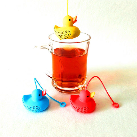 Tea Maker Strainer Silicone Duck Tea Drain