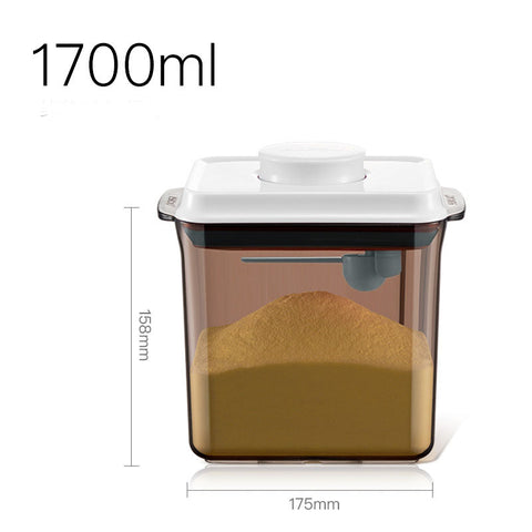 Household Simple Brown Plastic Milk Powder Box