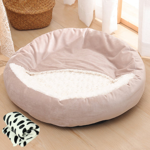 Warm Winter Semi Enclosed Kennel Round Pet