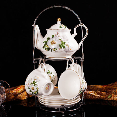 Jingdezhen Ceramic European Style Tea Set, Coffee Cup And Saucer