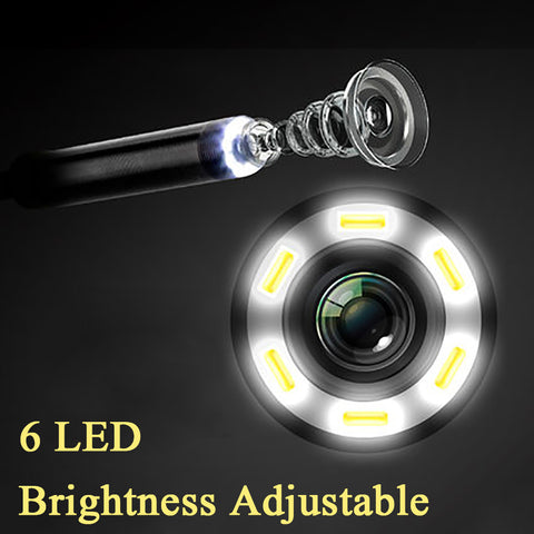 8.0MM 5.5 MM Waterproof Endoscope Camera 6 LEDs Adjustable USB Android Flexible Inspection Borescope Cameras For Phone PC