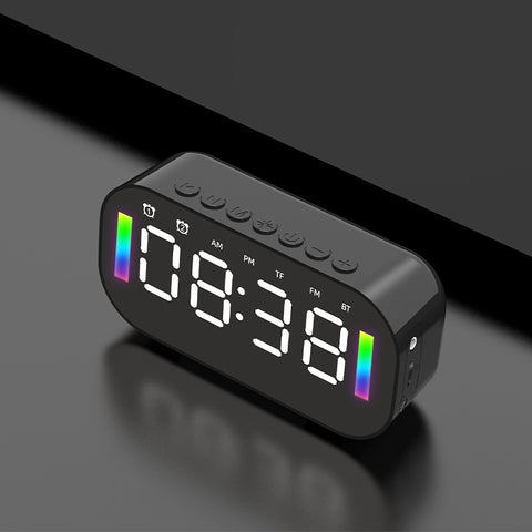 Smart Wireless Bluetooth Speaker Mirror Alarm Clock