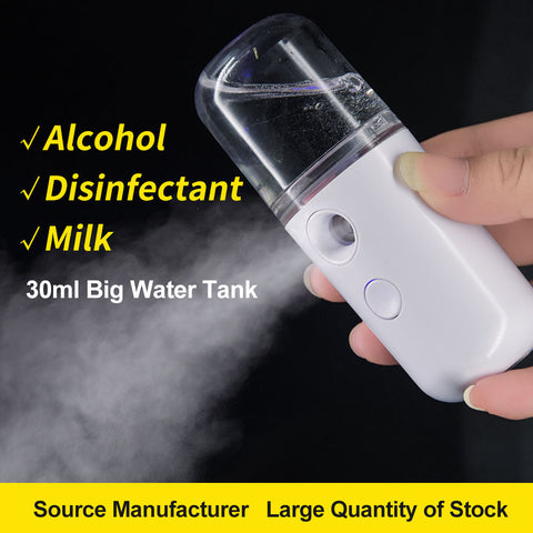 Electronic Automatic Nano Mist Sprayer Face Moisturzing Machine Spray Water Replenishing Instrument USB Charging