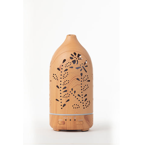 Wood Grain Humidifier Household Hollow Vase Atomizer