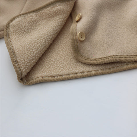 Baby Clothing Fur Lining Infant Suit Hoodies Coat Full Length Pants 2 Pcs